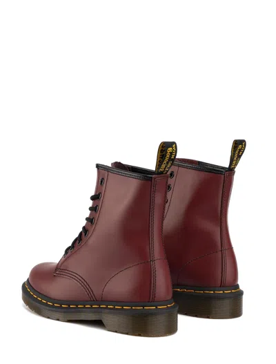 Dr. Martens' Anfibi Stringati 1460 Red Smooth