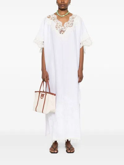 Ermanno Scervino Linen Long Kaftan