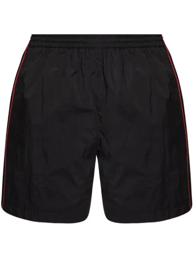 Balenciaga Rainbow Logo Elastic Waist Mesh Swim Shorts