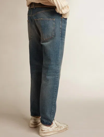 Golden Goose Deluxe Brand Washed Effect Straight Leg Jeans