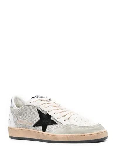 Golden Goose Deluxe Brand Men Ball Star Double Quarter Low-top Leather Sneakers With Used Effect In Neutral