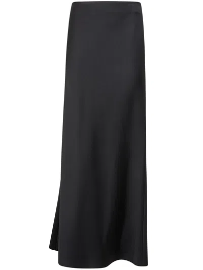 Carven Asymmetric Satin Skirt