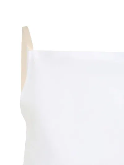 Carven Spaghetti Strap Top In Soft Polyester-silk Blend