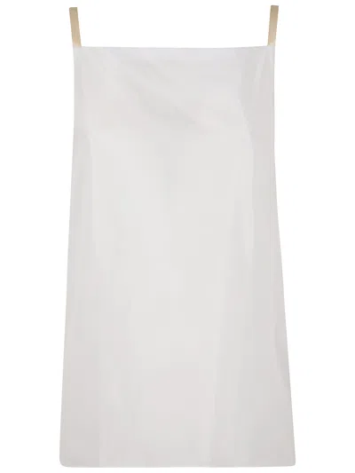 Carven Spaghetti Strap Top In Soft Polyester-silk Blend