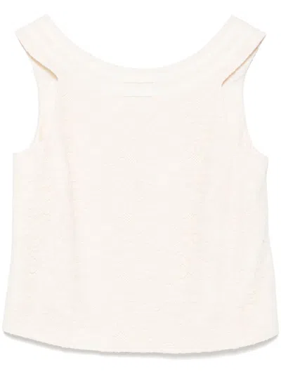 Celine Women Top Sans Manches Details Noeud