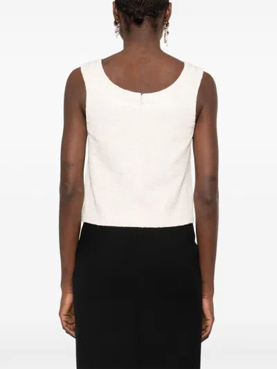 Celine Women Top Sans Manches Details Noeud
