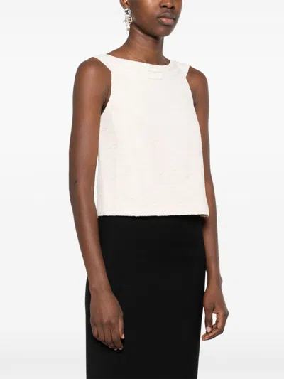 Celine Women Top Sans Manches Details Noeud