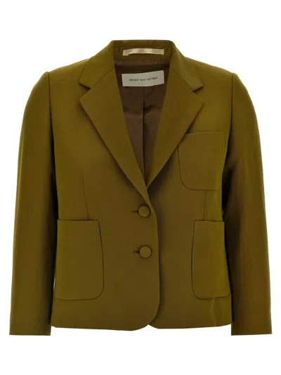 Dries Van Noten 'bamis' Blazer Featuring Buttoned Cuffs