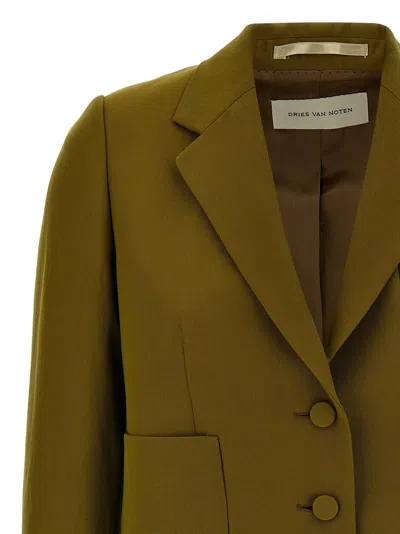 Dries Van Noten 'bamis' Blazer Featuring Buttoned Cuffs