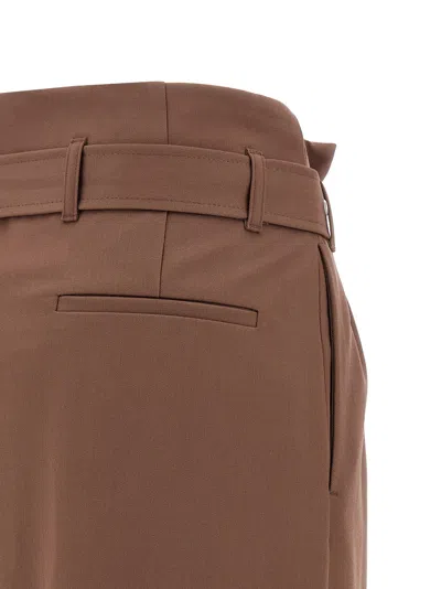 Dries Van Noten Seaches Pleated Wool-gabardine Midi Skirt