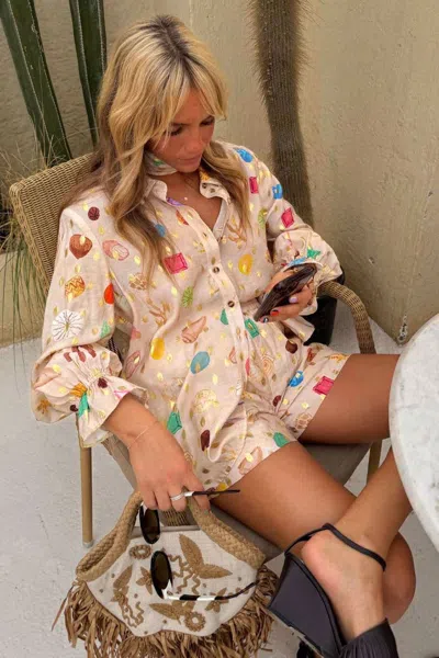 Never Fully Dressed Cream Shell Elissa Shorts