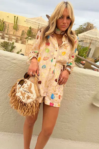 Never Fully Dressed Cream Shell Elissa Shorts