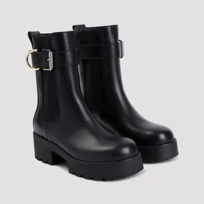 Givenchy Voyou Leather Buckle Chelsea Boots