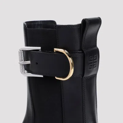 Givenchy Voyou Leather Buckle Chelsea Boots