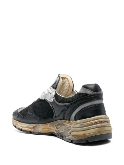 Golden Goose Men Running Dad Net And Nappa Upper Suede Star In Multi