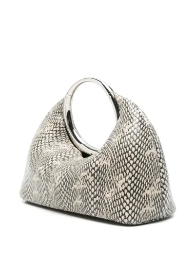 Jacquemus Small Calino Snake-embossed Leather Top Handle Bag