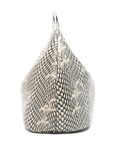 Jacquemus Small Calino Snake-embossed Leather Top Handle Bag