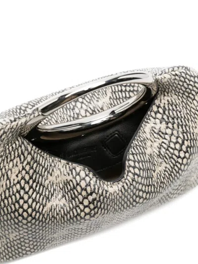 Jacquemus Small Calino Snake-embossed Leather Top Handle Bag