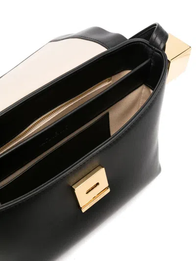 Jacquemus Rond Carr Leather Crossbody Bag In Black