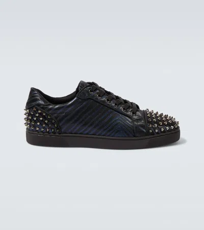 Christian Louboutin Seavaste 2 Orlato Flat Jacquard Sneaker In Black