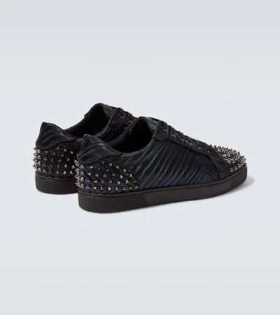 Christian Louboutin Seavaste 2 Orlato Flat Jacquard Sneaker In Black