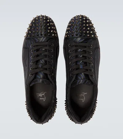 Christian Louboutin Seavaste 2 Orlato Flat Jacquard Sneaker In Black