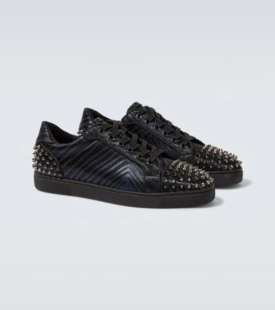 Christian Louboutin Seavaste 2 Orlato Flat Jacquard Sneaker In Black