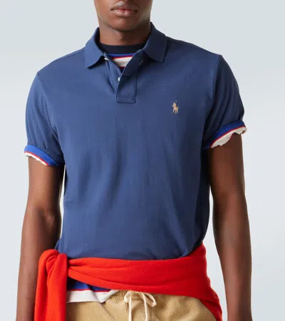 Polo Ralph Lauren Logo-embroidered Cotton-jersey Polo Shirt