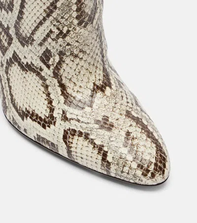 Paris Texas Lavinia Boot 75 High Heels Boots In Python Print Leather In Animal Print