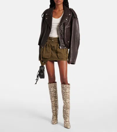 Paris Texas Lavinia Boot 75 High Heels Boots In Python Print Leather In Animal Print