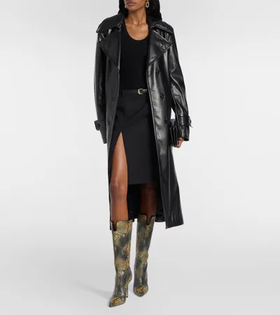 Jimmy Choo The Boot 100 Snake-effect Knee-high Boots