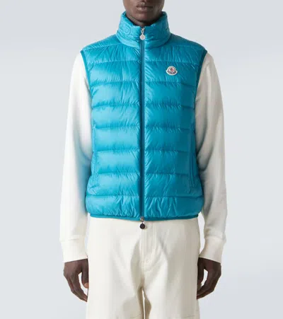 Moncler Rocoque Padded Bodywarmer In Blue