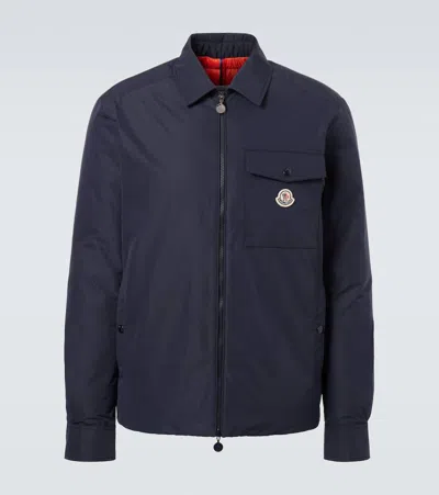 Moncler Vigeon Tech Down Jacket In Blue