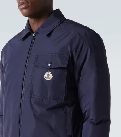 Moncler Vigeon Tech Down Jacket In Blue