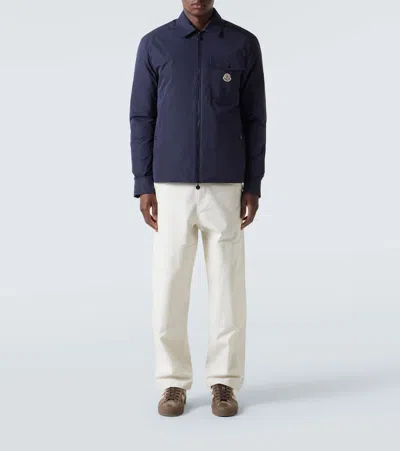 Moncler Vigeon Tech Down Jacket In Blue