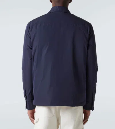 Moncler Vigeon Tech Down Jacket In Blue