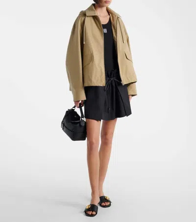 Loewe 450mm Pebble-embellished Leather Sandals In Black