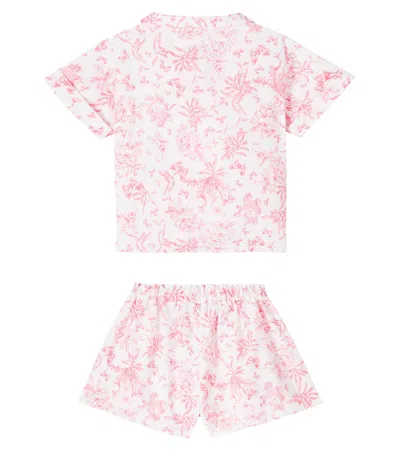 Tartine Et Chocolat Printed Cotton Shirt And Shorts Set