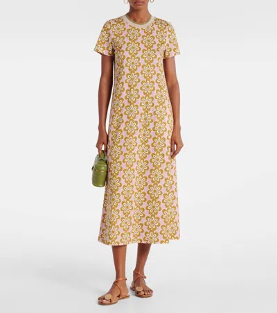 La Doublej Sporty Swing Cotton Midi Dress