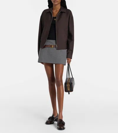 Prada Enamel-triangle Cotton Top