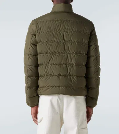 Moncler Military Green Polyester Baudinet Down Jacket