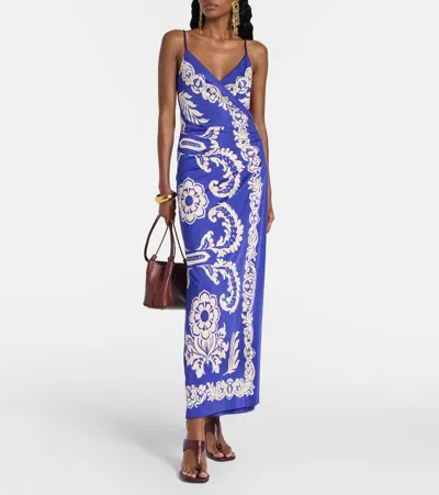 Etro Paisley-print Long Dress In Multi