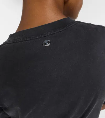 Rabanne Graphic Print Cropped T-shirt With Ring Detail