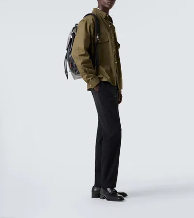 Christian Louboutin Round Toe Loafers Featuring Buckle Detail In Black