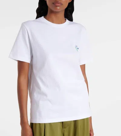 Loewe Floral-embroidered Short-sleeved T-shirt
