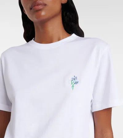 Loewe Floral-embroidered Short-sleeved T-shirt