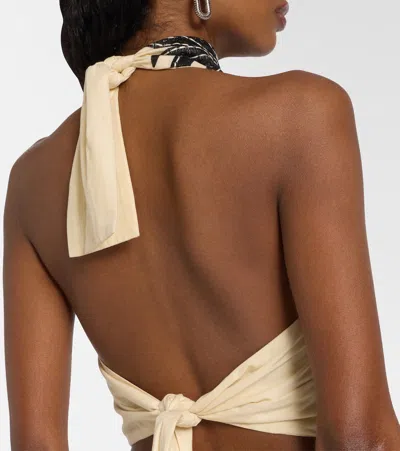 Johanna Ortiz Pintaderas Halter Neck Mini Dress In Multi