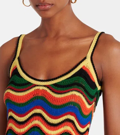 CHEVRON棉质钩编加长连衣裙