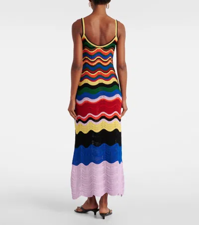 CHEVRON棉质钩编加长连衣裙