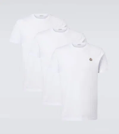 Moncler Logo-patch T-shirt Pack In White